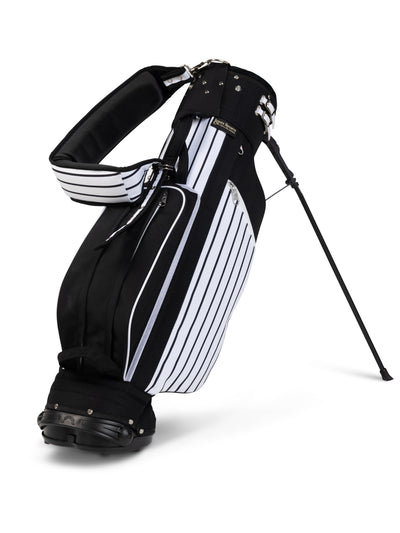 Classic Stand Bag - Black Pinstripe