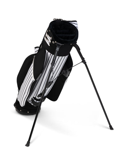 Classic Stand Bag - Black Pinstripe