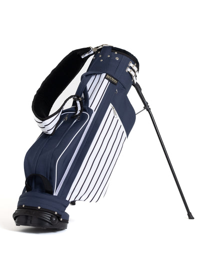Classic Stand Bag - Navy Pinstripe