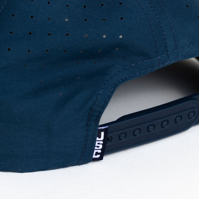 Jones Script Athletic Hat - Steel Blue