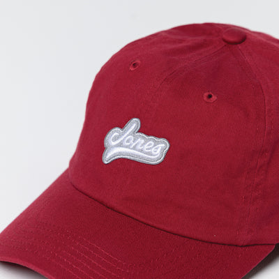 Script Jones Dad Hat - Red