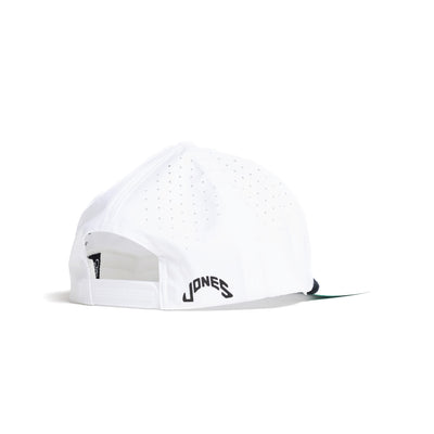 Jones Script Rope Snapback - White