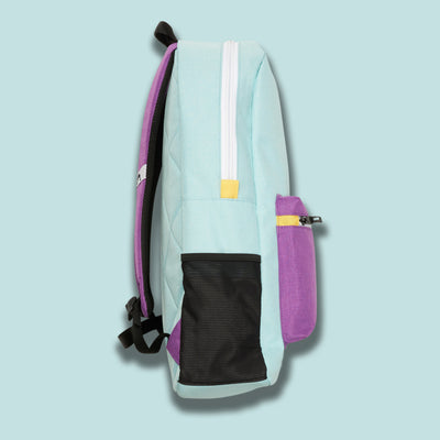 Varsity Backpack - Cyan / Purple